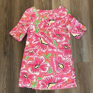Vintage Lilly Pulitzer floral silk dress